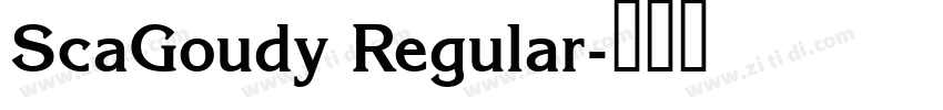 ScaGoudy Regular字体转换